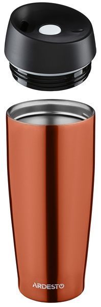 Ardesto Easy Travel 0.45L thermos cup, stainless steel, orange. ArdestoAR2645ORB photo