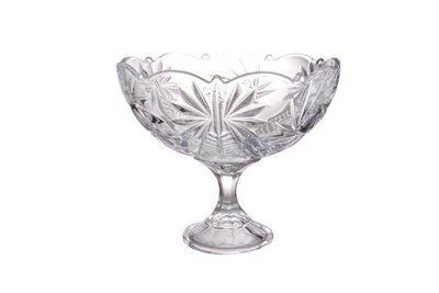 Bohemia Pinwheel 220mm Salad Bowl with a foot. Bohemia69004/99030/220 photo