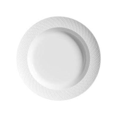 Matte soup plate "Waves Relief bisque" MEISSEN_860101-29A87-1 photo
