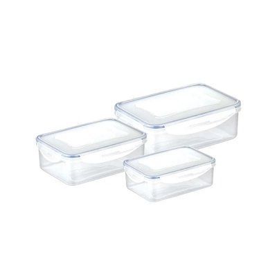 FRESHBOX container set of 3, 0,2, 0,5, 1,0 l, rectangular Tescoma892090 photo