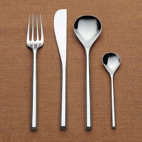 Set of 24 Alessi Mu cutlery for 6 people. AlessiTI04S24 photo