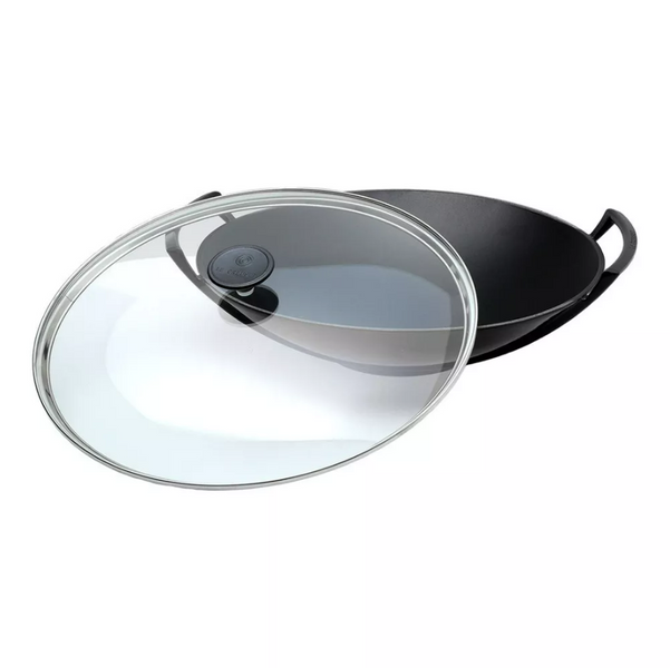 Сковорода Вок Le Creuset Satin black 4,5 л 36 см чугунная черная с крышкой Le Creuset25104360000460 фото