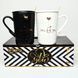 Set of BonaDi Love You 380 ml mugs with lid, 2 pieces, porcelain with spoon. BonaDi927-220 photo 7