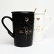 Set of BonaDi Love You 380 ml mugs with lid, 2 pieces, porcelain with spoon. BonaDi927-220 photo 2