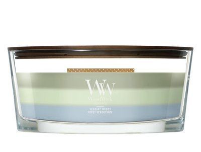 Aromatic candle Woodwick Ellipse Trilogy Verdant Woods 453 g Woodwick_2674279E photo