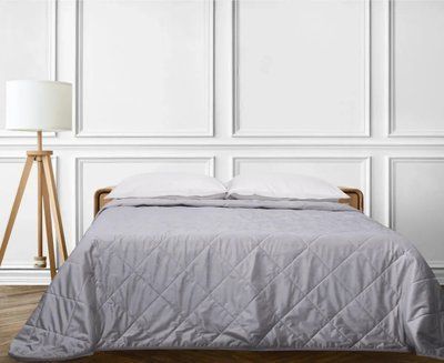 Стьобане покривало Luxury Linens Lavanda Gray luli771034 фото