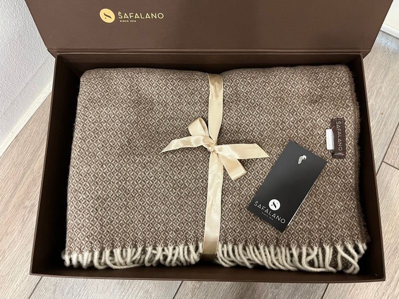 Плед Safalano 50% кашемір 50% вовна Глорі Темний luli21046244 фото