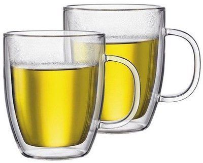 Set of Bodum Bistro mugs, 2 pieces, 450 ml, with double walls. Bodum10606-10 photo