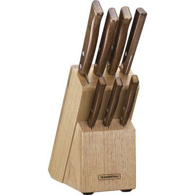 Tramontina Tradicional 8-piece knife set, brown. Tramontina22299/026 photo