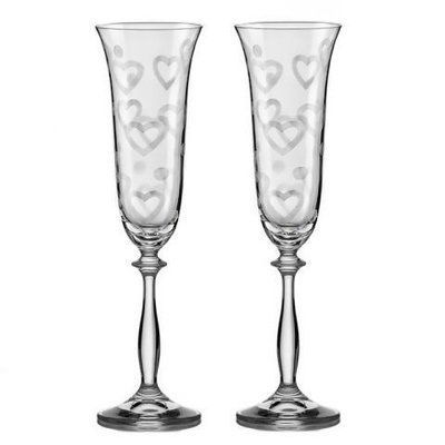 Set of 2 champagne glasses Bohemia Angela 190 ml. Bohemia40600-С5775/190/1 photo
