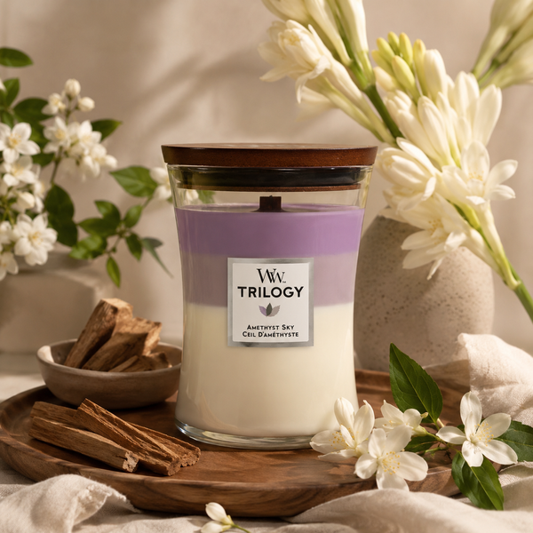 Woodwick Ellipse Trilogy Amethyst Sky Scented Candle Woodwick_1707526E_609 photo