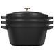 Набір посуду Staub Stackable 4 предмети чорний LEGOURMET14552623 фото 1
