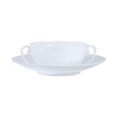 Bowl for soup/broth with a saucer "Hemisphere", only the saucer" J_L_COQUET_JAUNE_DE_CHROME_HEM3007BS0000 photo