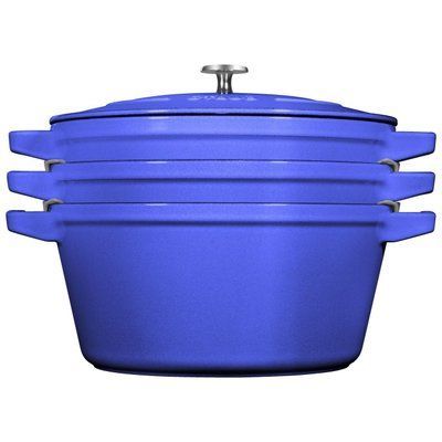 Staub Stackable 4-piece Cookware Set in Ultramarine LEGOURMET145526235 photo