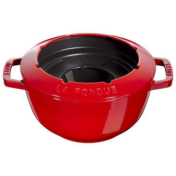 Staub 20 cm red fondue set Staub40511-975-0 photo