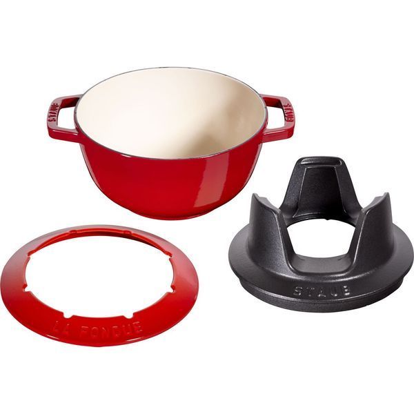 Staub 20 cm red fondue set Staub40511-975-0 photo
