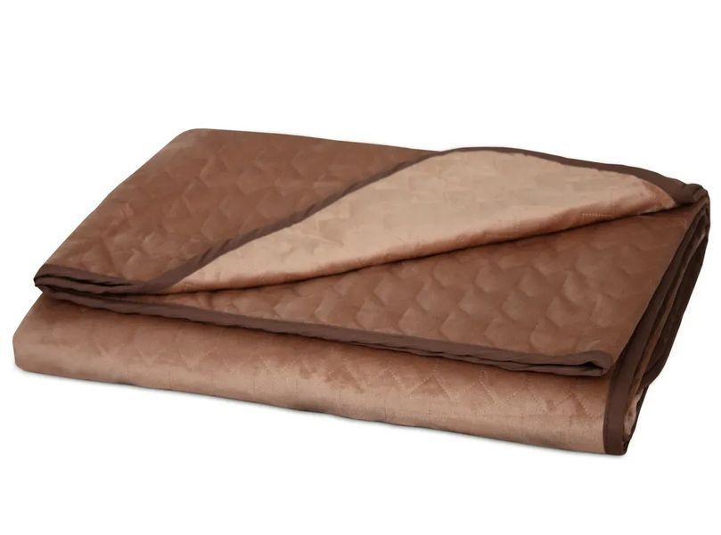 Покрывало стеганое велюровое beige luli777771060 фото