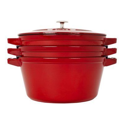 Staub Stackable 4-piece cookware set, red LEGOURMET14552606 photo