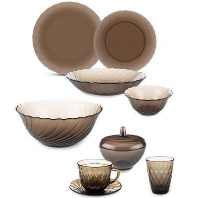 Luminarc Ocean Eclipse 45 piece dinnerware set. LuminarcL5110 photo