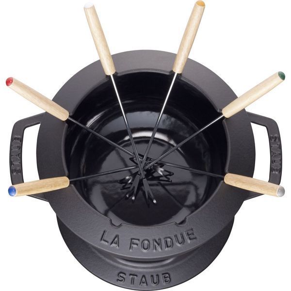Staub 20 cm black fondue set Staub40511-972-0 photo