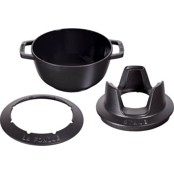 Staub 20 cm black fondue set Staub40511-972-0 photo