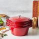 Staub Stackable 4-piece cookware set, red LEGOURMET14552606 photo 9