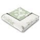 Хлопковый плед Biederlack Italian Collection белый/зеленый 150x200 см 799579 фото 2