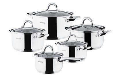 Set of 10 Ardesto Gemini Gourmet Andria cookware items. LEGOURMETAR1910GPS photo