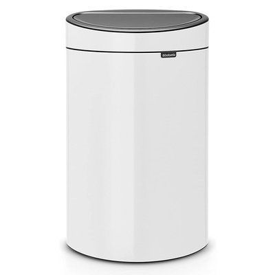 Бак для сміття Brabantia Touch Bin 40 л білий Brabantia114984 фото