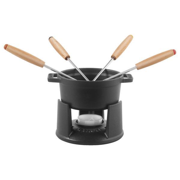 Staub 10 cm black fondue set Staub40509-587-0 photo