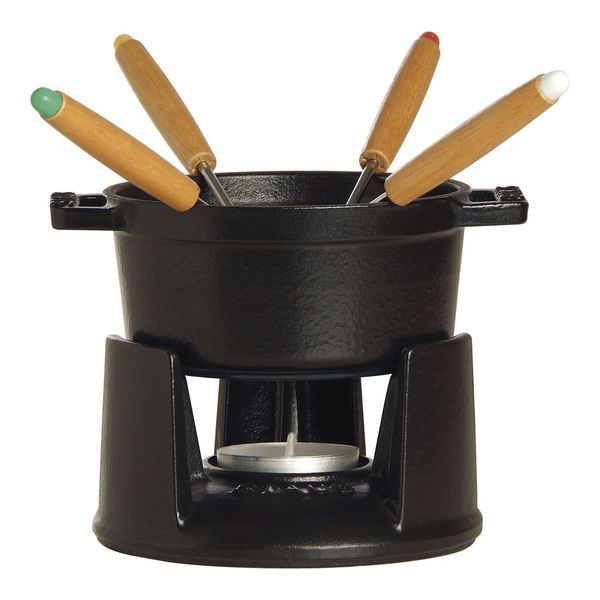 Staub 10 cm black fondue set Staub40509-587-0 photo