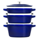 Staub Stackable 4-piece Cookware Set, blue LEGOURMET14552691 photo 2