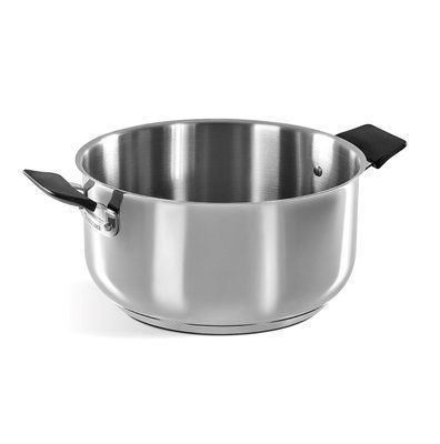 Каструля 1,5 л Barrazoni 33 Carati Inox з кришкою Barazzoni170102016 фото