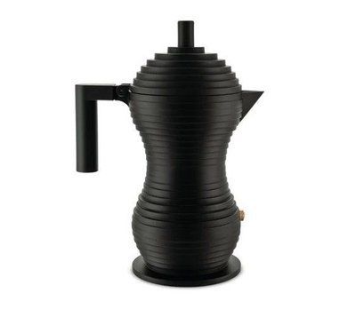 Гейзерная кофеварка 300 мл Alessi Pulcina на 6 чашек черная AlessiMDL02 BB6 фото