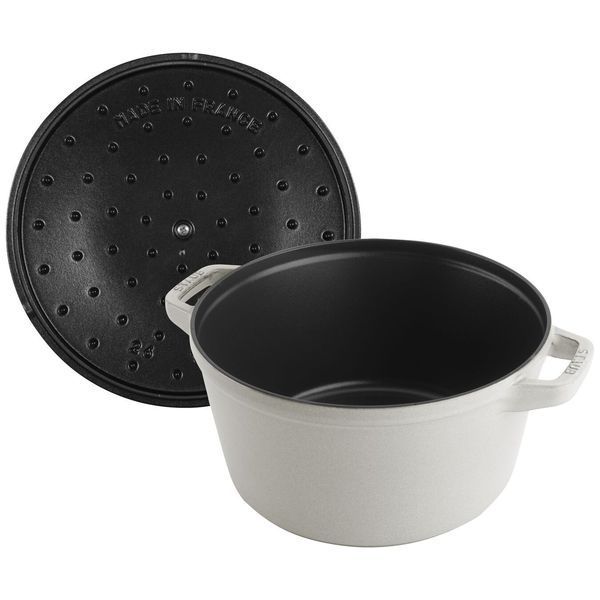 Staub Stackable 4-piece white cookware set LEGOURMET14552618 photo