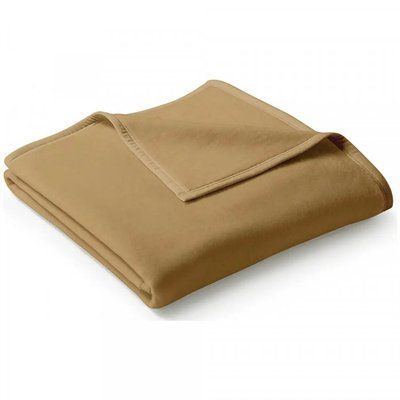Плед BIEDERLACK Uno Cotton Kamel 140x180 см 743275 фото