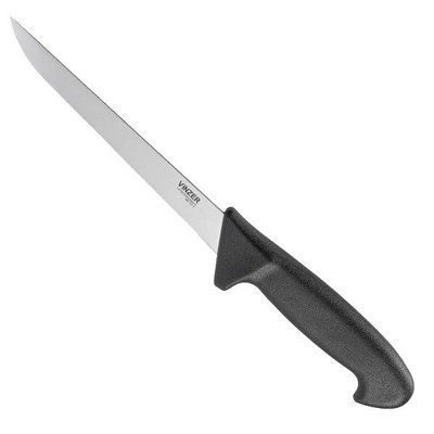 Нож филейный Vinzer Profi 17,6 см черный Vinzer50264 фото
