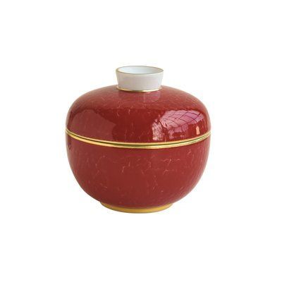 Soup/broth bowl with lid "Rouge Empereur" BERNARDAUD_1832/20202 photo