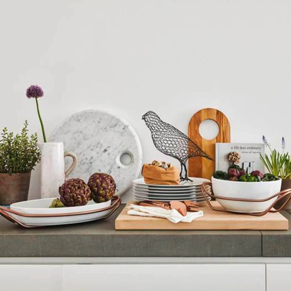 Oval dish for hot dishes on a stand "New Living" SAMBONET_56401S44 photo