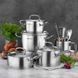 Ковш Korkmaz Proline Saucepan 20*12см/3,8л круглый, с крышкой KorkmazA1159 фото 3