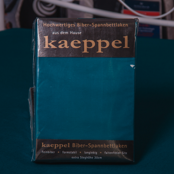 Простынь на резинке Billerbeck Kaeppel Фланель Изумрудный 200x200 см 1677-588-200х200 фото