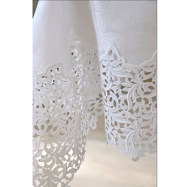 Tablecloth with snow-white lace "Gala" WEISSFEE_1829298 20 photo