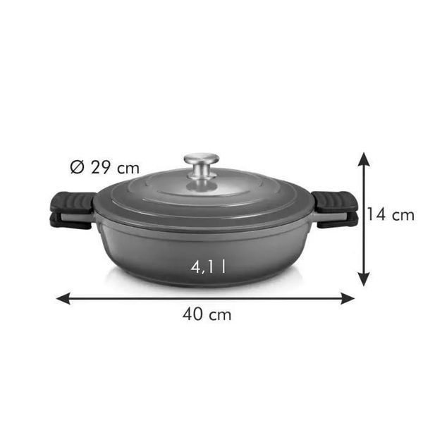 Tescoma Bordeaux 29 cm deep frying pan with lid. Tescoma780438 photo