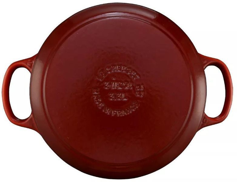 Чавунна каструля Le Creuset Signature 22 см 3,3 л з кришкою, емальована, червона (Cherry Red) Le Creuset21177220602430 фото