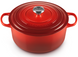 Чавунна каструля Le Creuset Signature 22 см 3,3 л з кришкою, емальована, червона (Cherry Red) Le Creuset21177220602430 фото 1