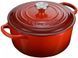 Чавунна каструля Le Creuset Signature 22 см 3,3 л з кришкою, емальована, червона (Cherry Red) Le Creuset21177220602430 фото 4