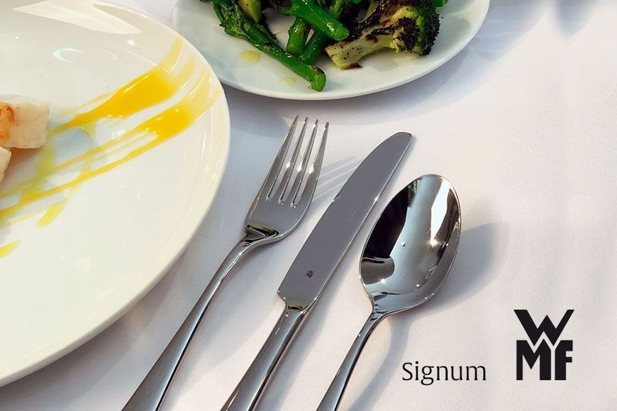 Set of 4 dessert forks WMF Signum 19 cm. Посуда WMF12 1905 6040 photo