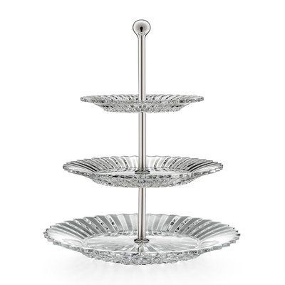 Three-Tier Dessert Stand "MILLE NUITS PASTRIES STAND 3 TIERS", Transparent, 30.5 cm, 26 cm BACCARAT_2605392 photo