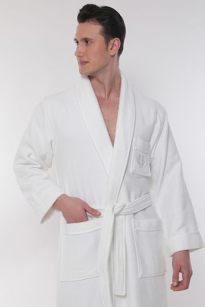 Maison D'or Quattro White Men's Terry Bathrobe quattro-white-m photo