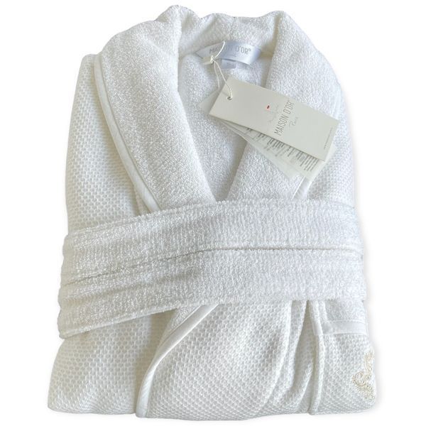 Maison D'or Quattro White Men's Terry Bathrobe quattro-white-m photo